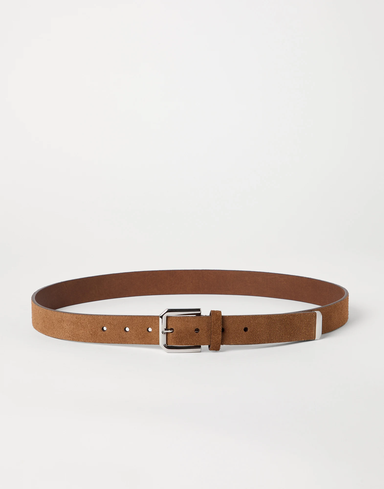 VT - SIXTY Brown Suede Calfskin Belt