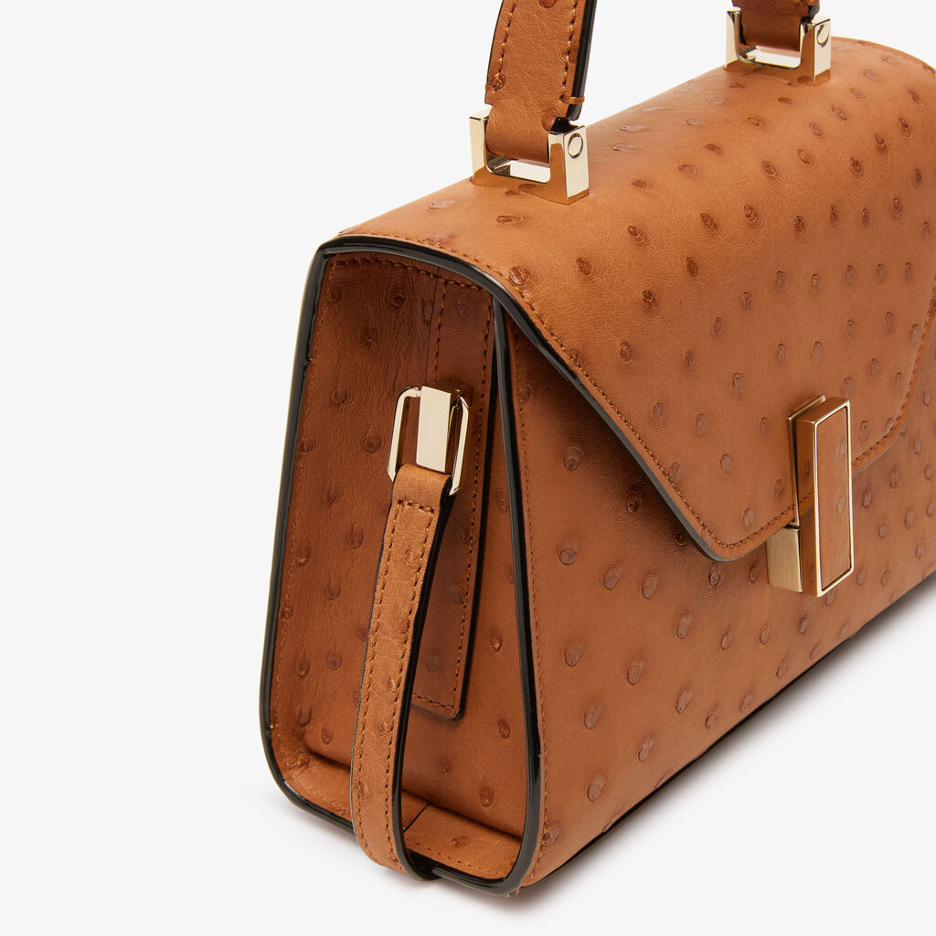 VT - SIXTY Ostrich Leather Crossbody Bag