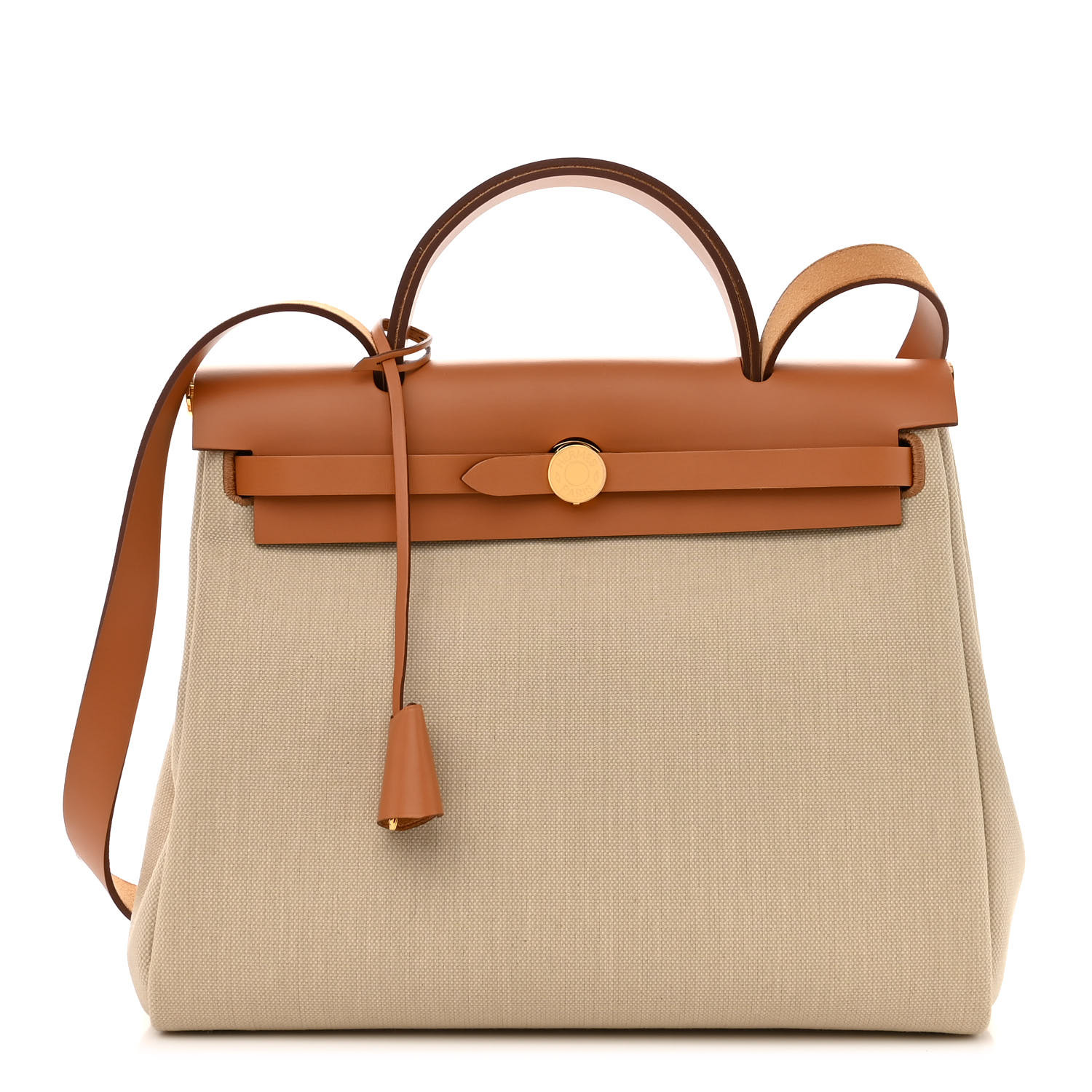 VT - SIXTY Beige & Brown Color - Block Light Luxury Fashion Handheld Crossbody Bag