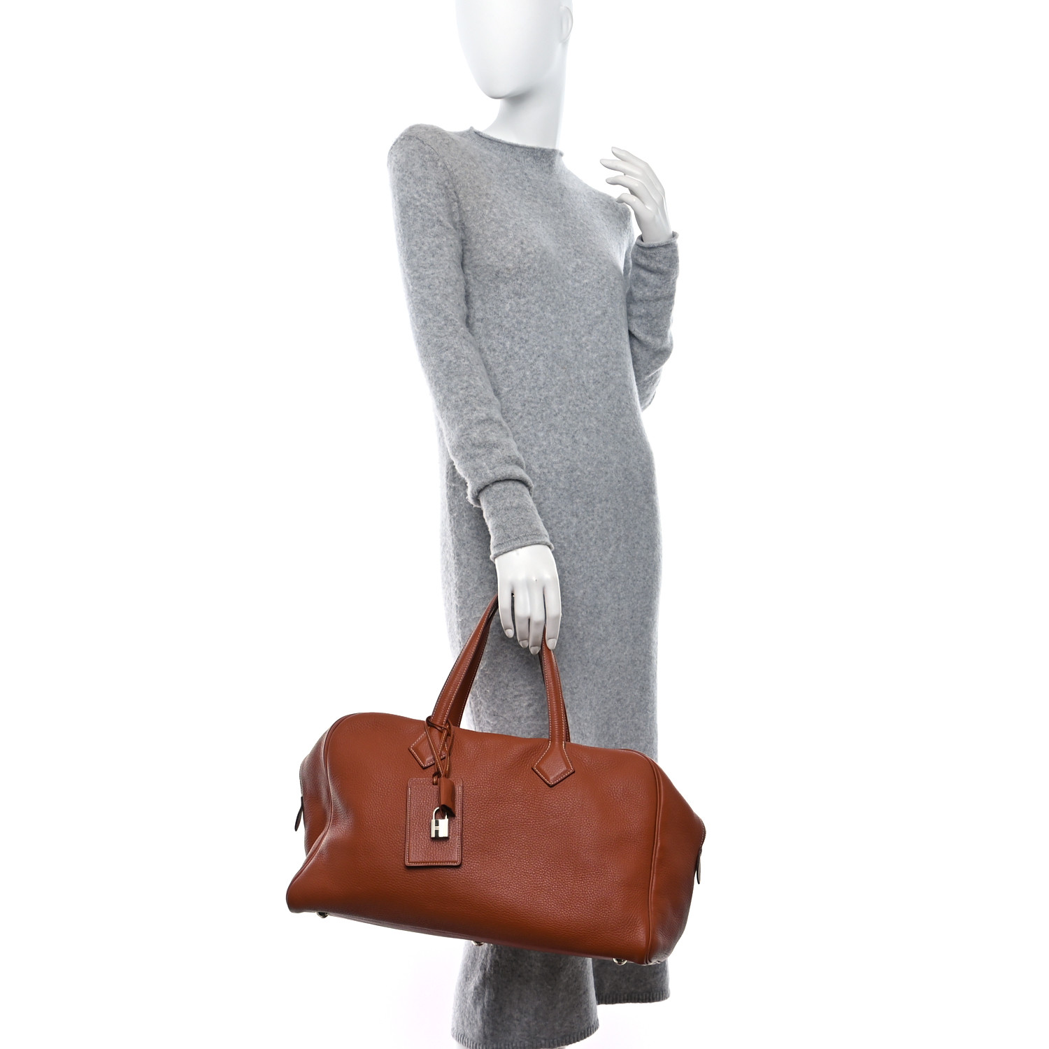 VT - SIXTY Brown Lock Buckle Light Luxury Fashion Travel Handbag
